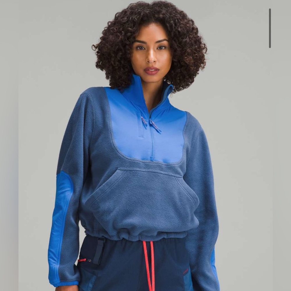 lululemon fleece + ripstop half zip